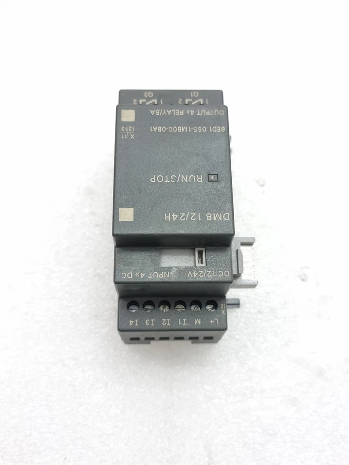 Used Working Siemens DM8 12/24R 6ED1055-1MB00-0BA1 Logo Module 6ed10551mb000ba1